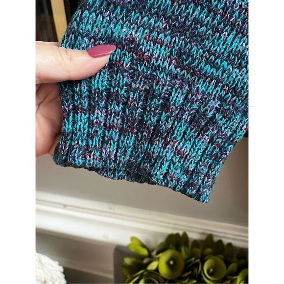 Kim Rogers Blue & Purple Knit Crew Neck Sweater sz 1X EUC - Picture 4 of 7
